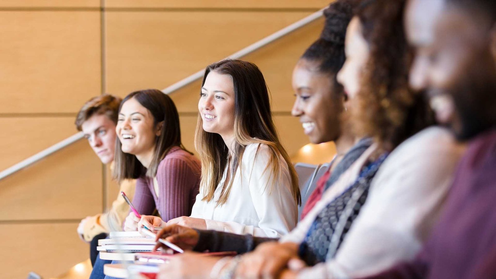 students in auditorium