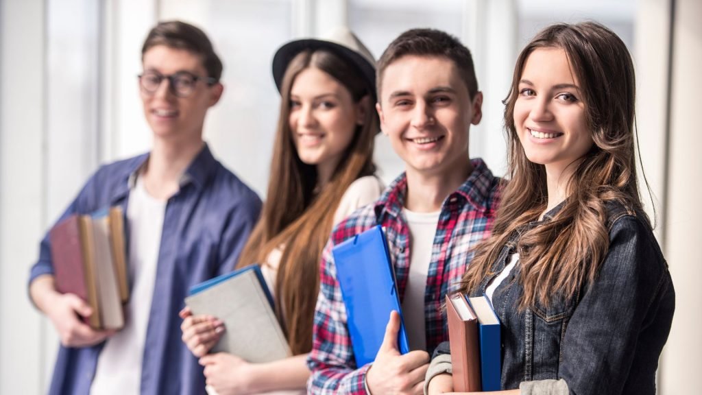 four students in high school